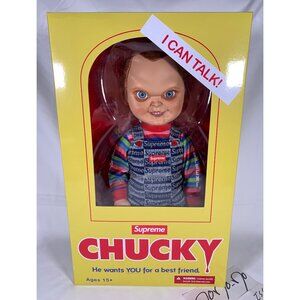 Supreme Chucky Doll 15" Talking Childs Play Figure Box Logo BOGO Mezco Toyz 2020